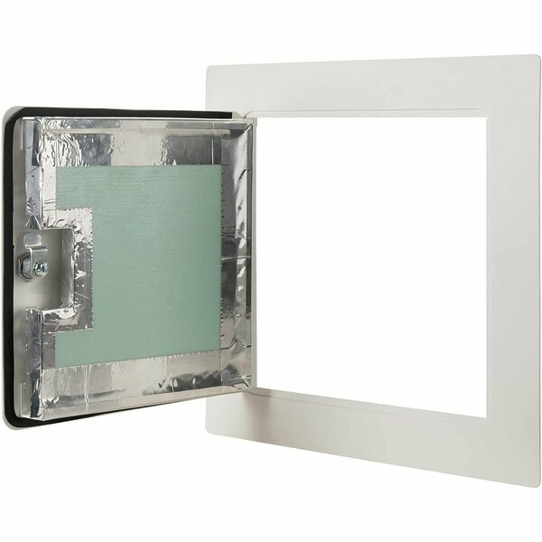 Linhdor ALUMINUM EXTERIOR RATED INSULATED  ACCESS PANEL W/ KEYED CYLINDER & NEOPRENE GASKET LOCK 12X12 LW5001212